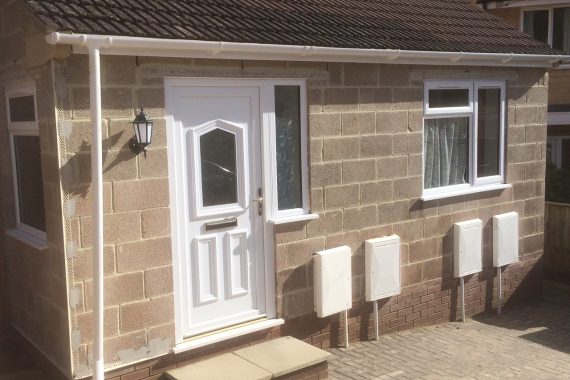 newly-built-porch-extension-before-machine-coloured-render-applied