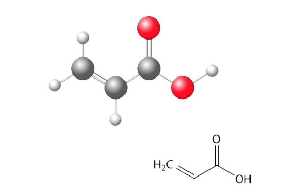 acrylic based coloured render molecules